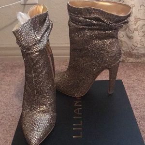 Liliana Bethy Gold Booties! Size 7